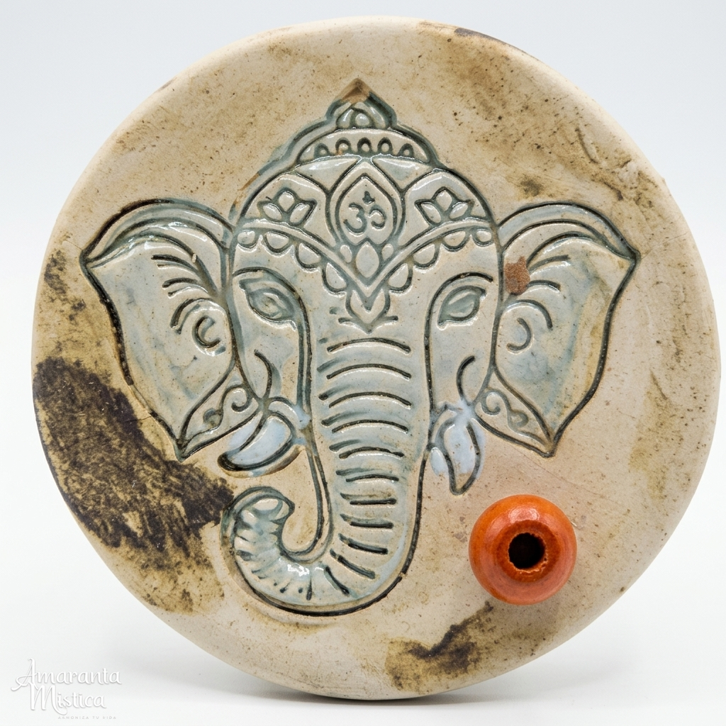Porta Sahumerios de Cerámica - Ganesha