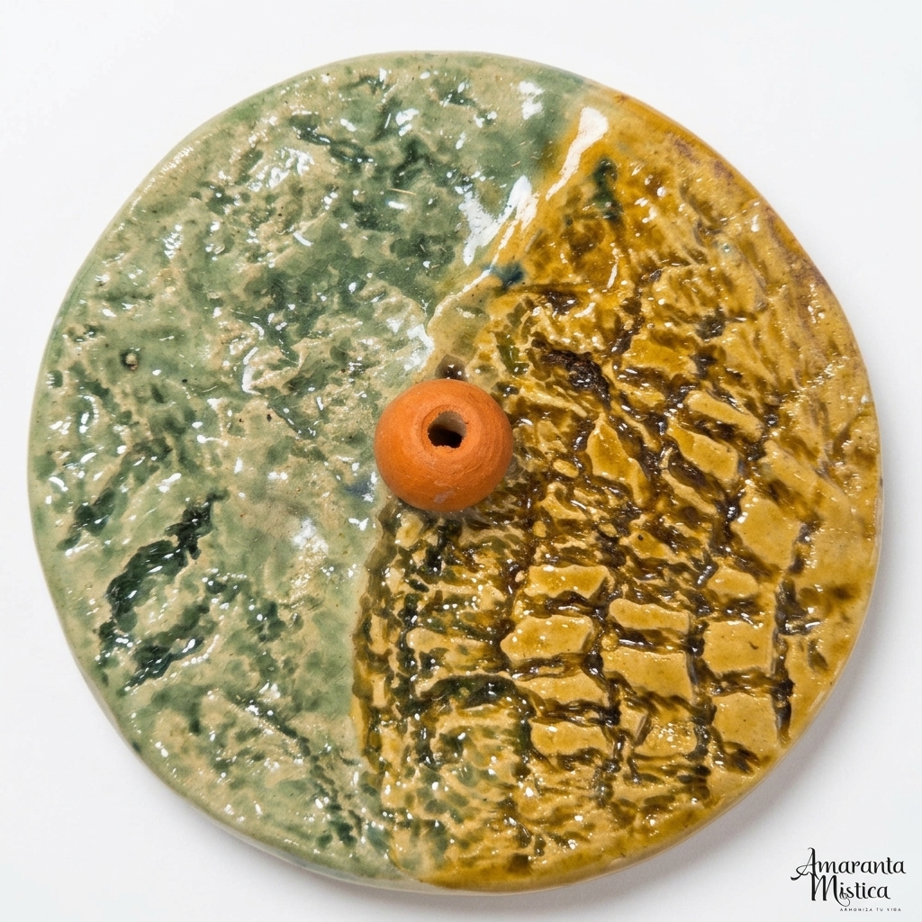 Porta Sahumerios de Cerámica - Yin Yang